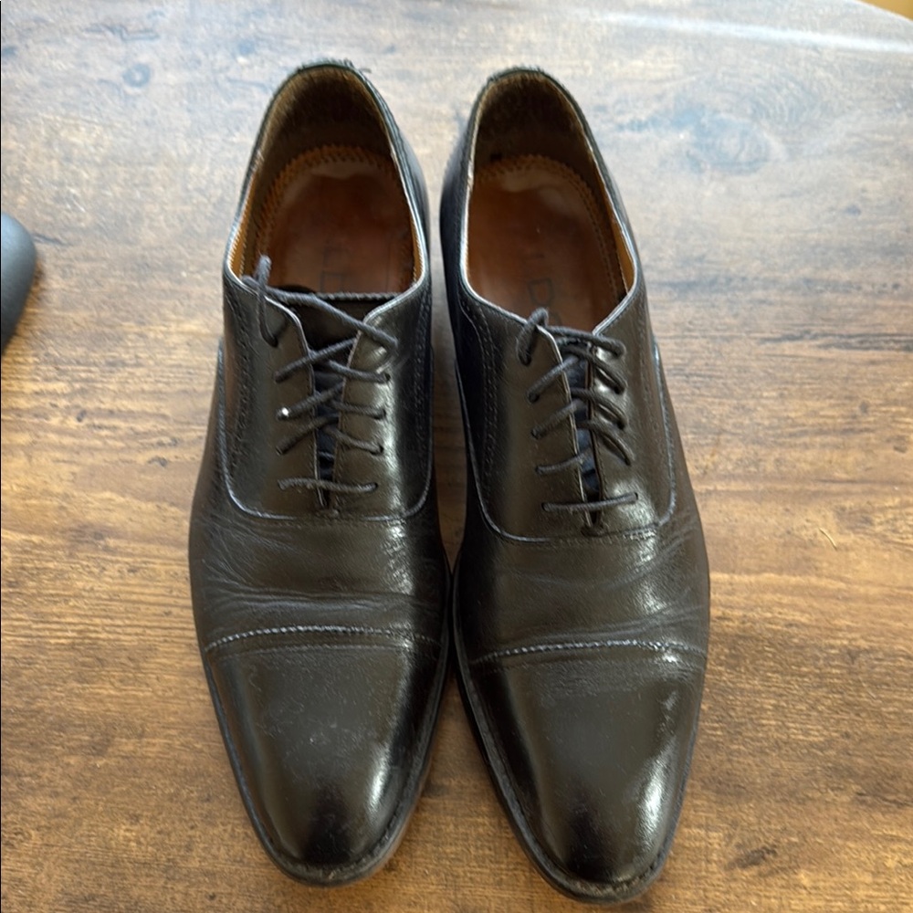 Classic Black Leather Men's Dress Shoes